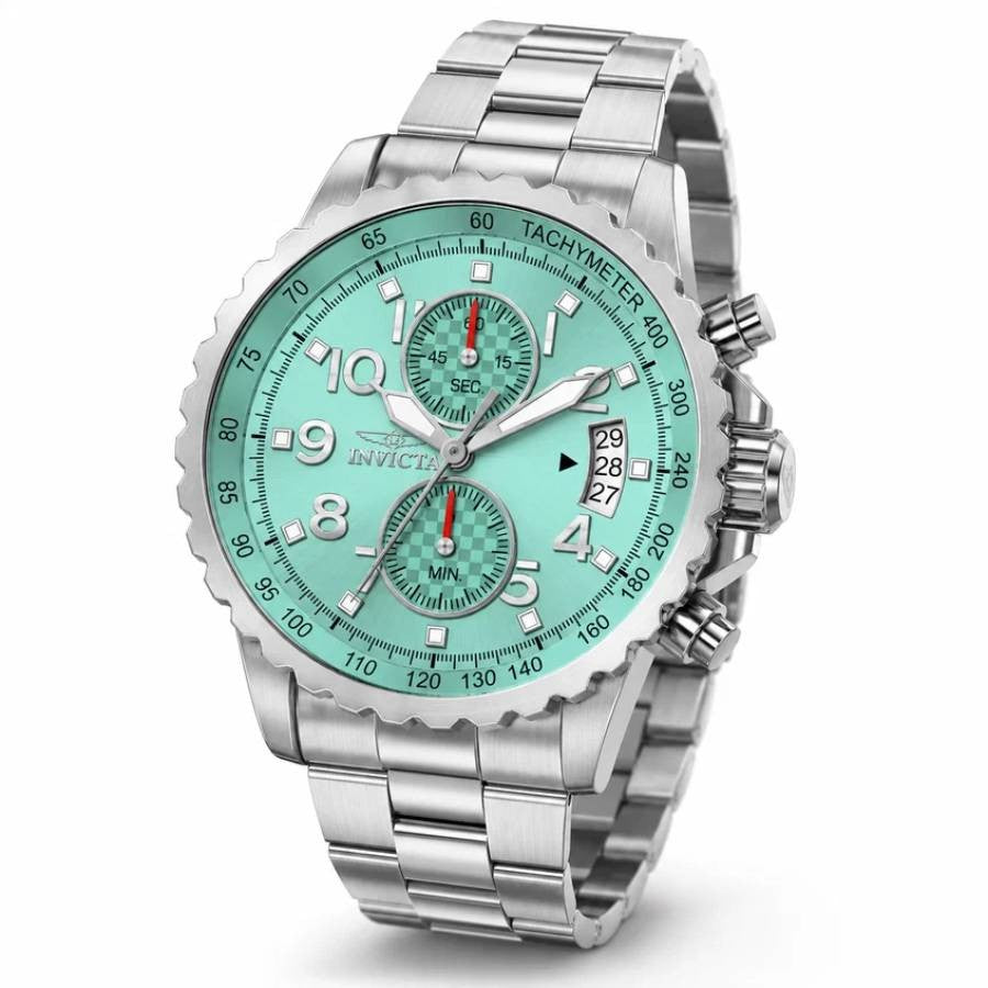 Invicta Light Green Face Stainless Steel Men's Luxury Watch - 69790