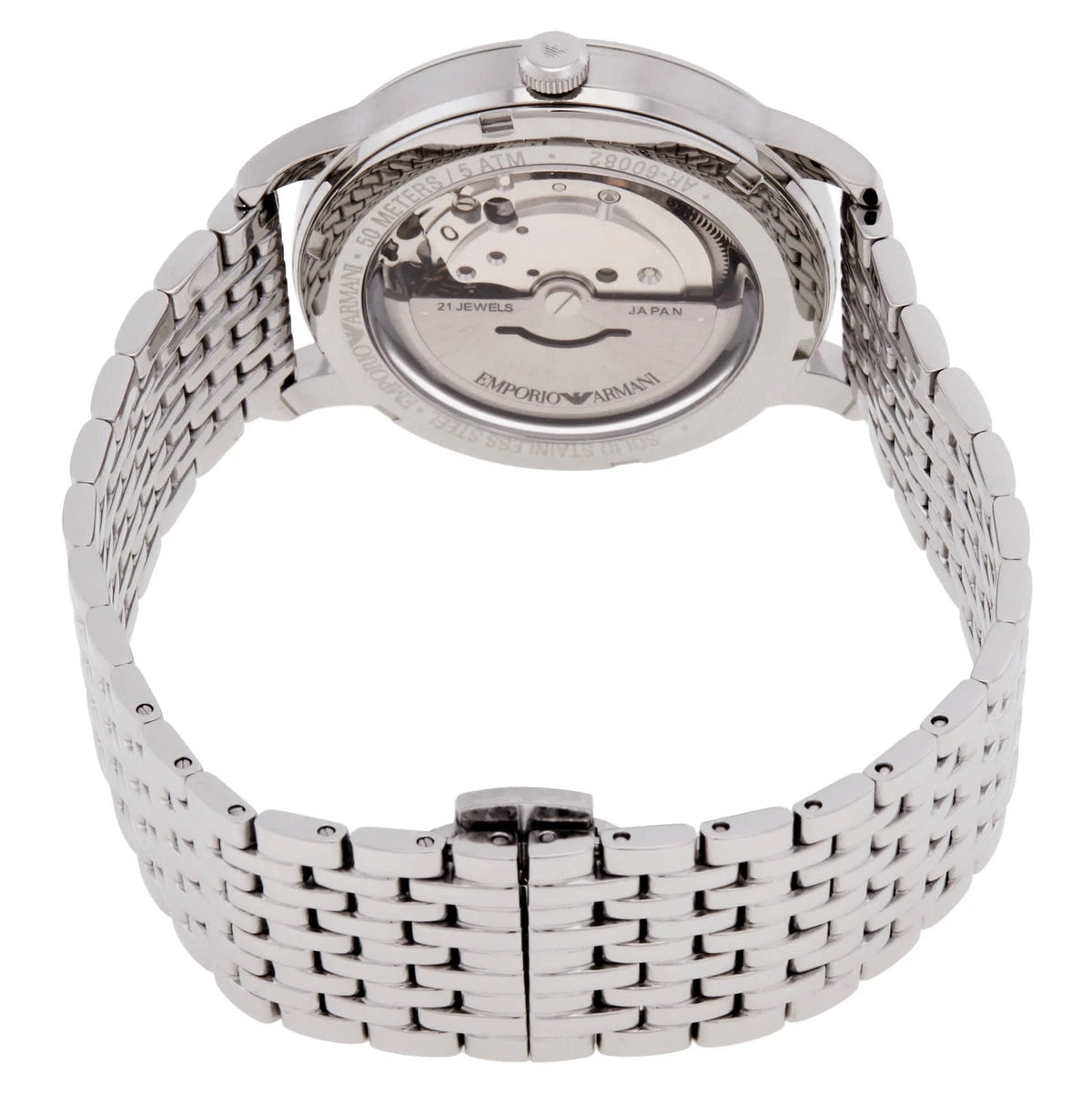 Emporio Armani Automatic Eggshell Sunray Dial Men's Watch AR60082