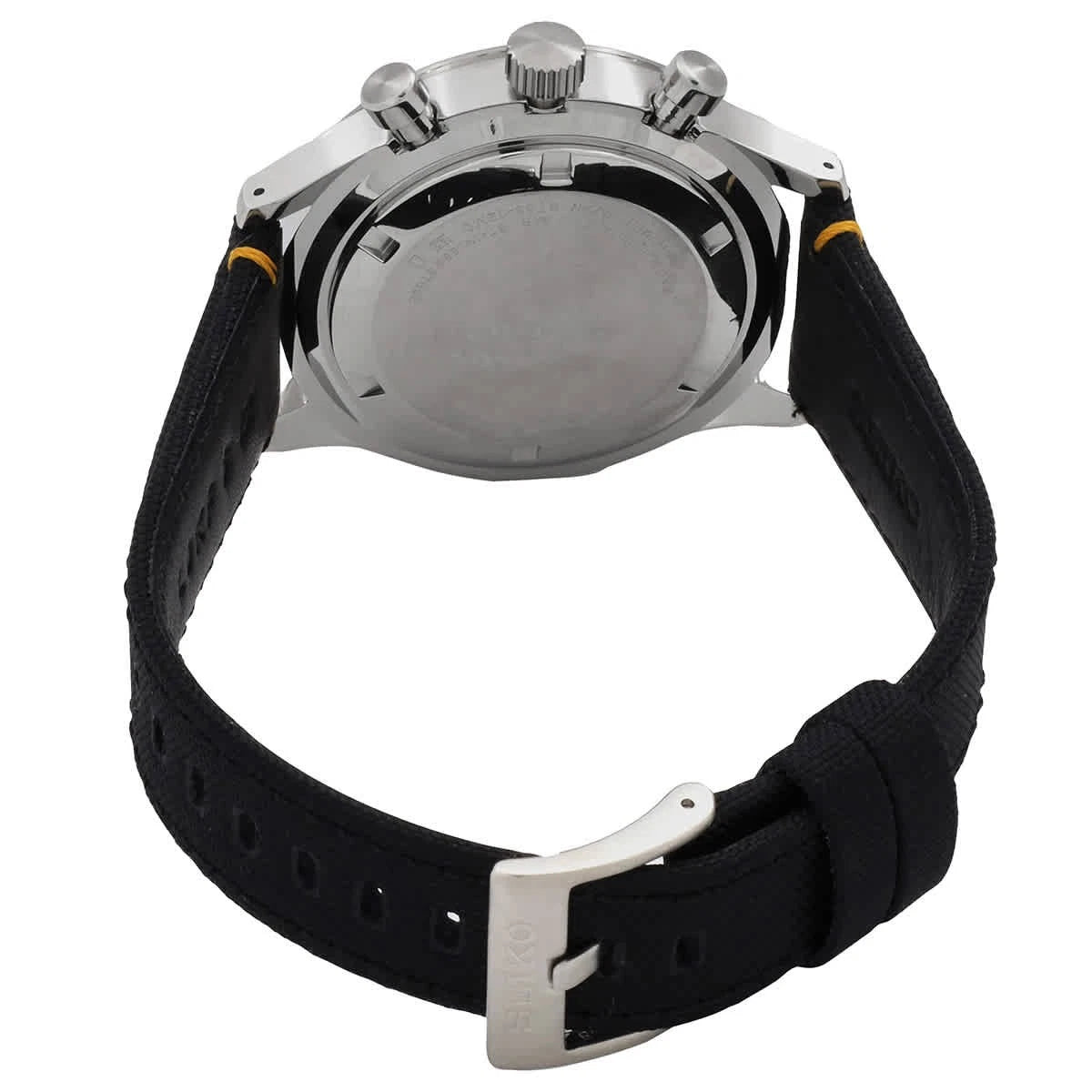 Seiko Black Face Stainless Steel Men's Luxury Watch - SSB449P1