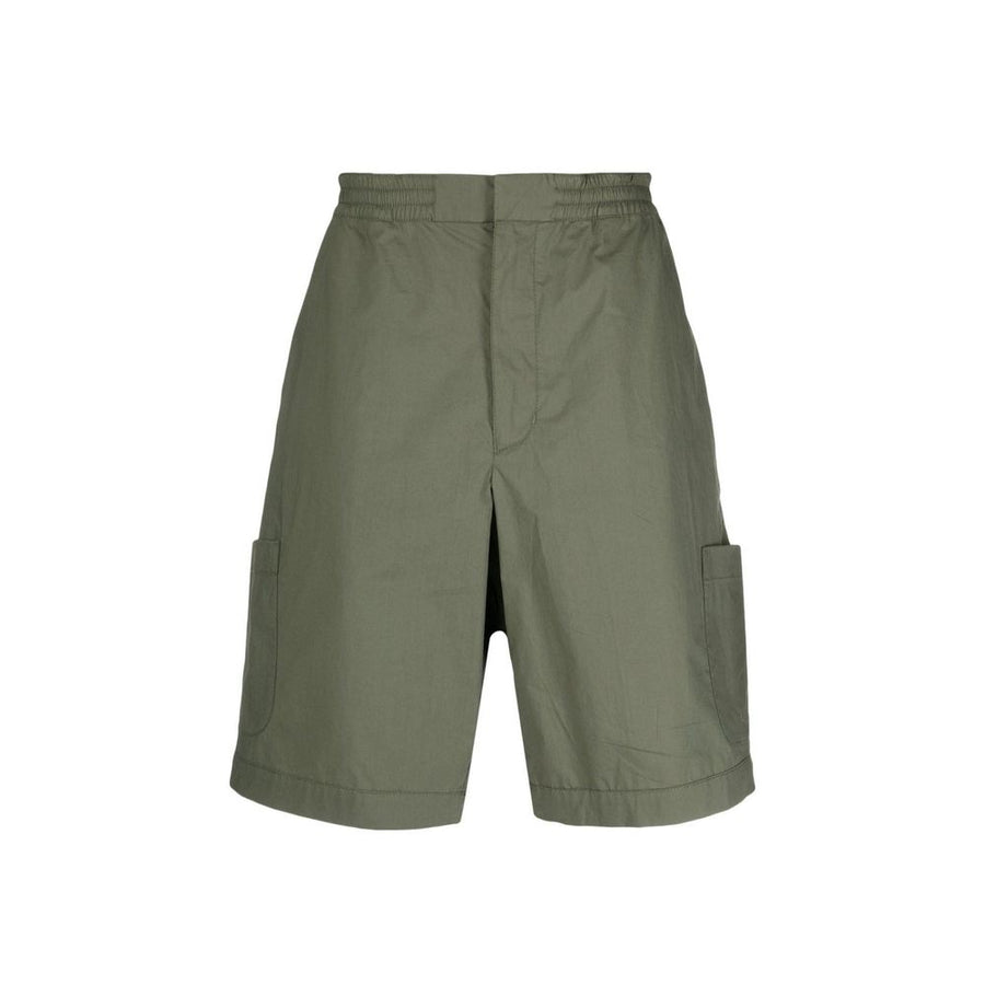 Ambush Cotton Cargo Bermuda Shorts BMCB007S22FAB001_5757 men's shorts in green, product photo 1