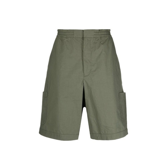 Ambush Cotton Cargo Bermuda Shorts BMCB007S22FAB001_5757 men's shorts in green, product photo 1