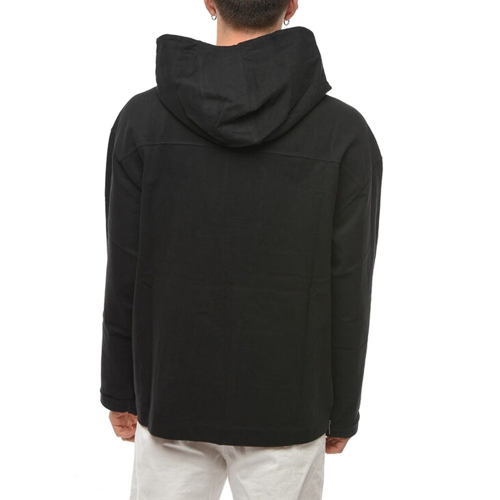 Ambush Cotton Hoodie BMAB019S22JER001_1001 men's hoodie in black, product photo 3