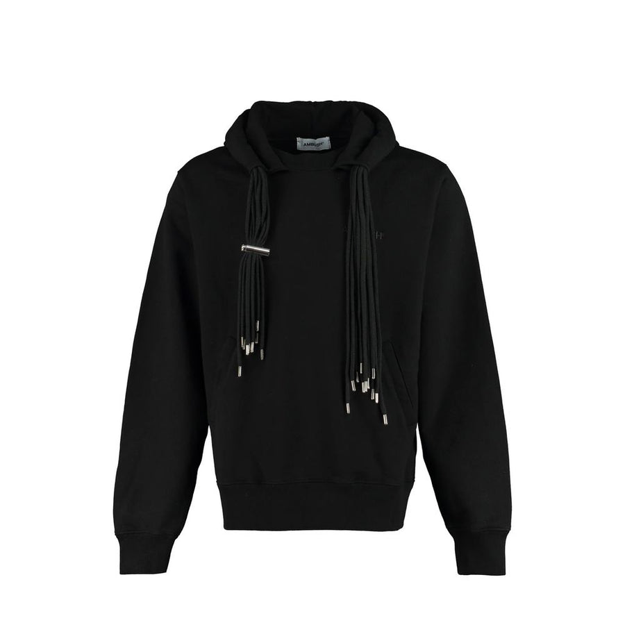 Ambush Embroidered Logo Hoodie BMBB003F21FLE001_1010 men's hoodie in black, product photo 1