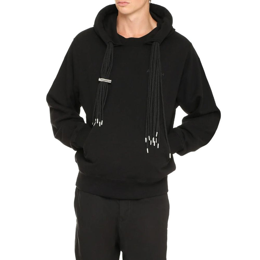 Ambush Embroidered Logo Hoodie BMBB003F21FLE001_1010 men's hoodie in black, product photo 3