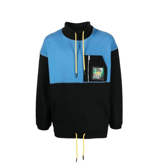 Ambush Colorblock Cotton Sweatshirt BMBA009S22FAB001_1084 men's sweater in blue, product photo 1