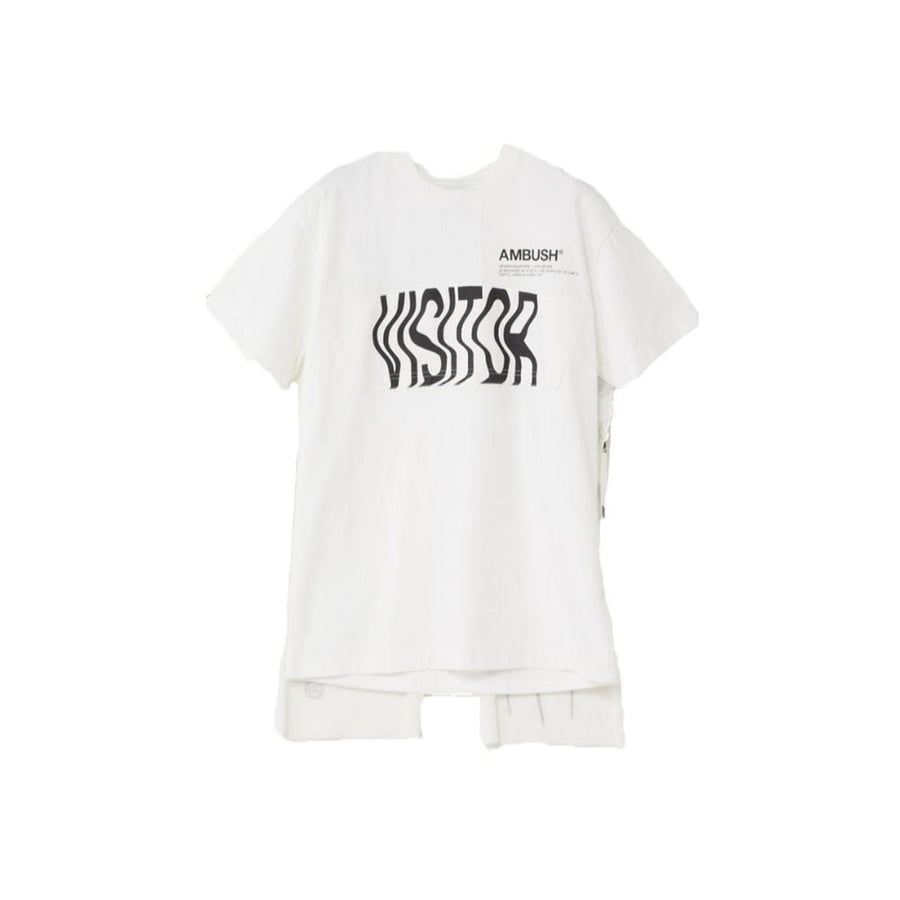 Ambush Logo-Print Cotton T-Shirt 1211183_OFF WHITE men's t-shirt in white, product photo 1