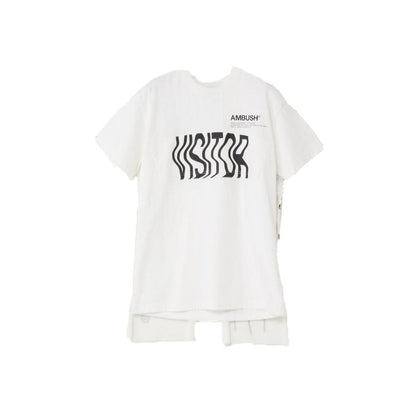 Ambush Logo-Print Cotton T-Shirt 1211183_OFF WHITE men's t-shirt in white, product photo 1