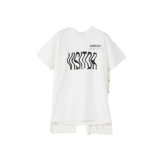 Ambush Logo-Print Cotton T-Shirt 1211183_OFF WHITE men's t-shirt in white, product photo 1