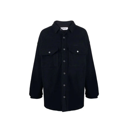 Ambush Wool-Blend Overshirt BMEA017F21FAB0014610 men's shirt in navy, product photo 1