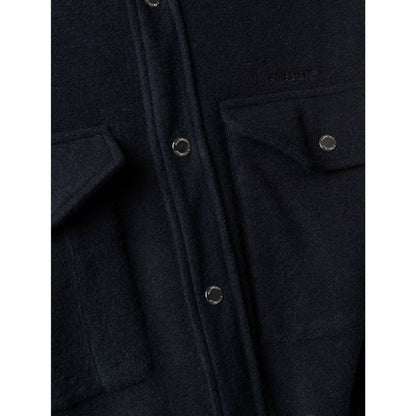 Ambush Wool-Blend Overshirt BMEA017F21FAB0014610 men's shirt in navy, product photo 4