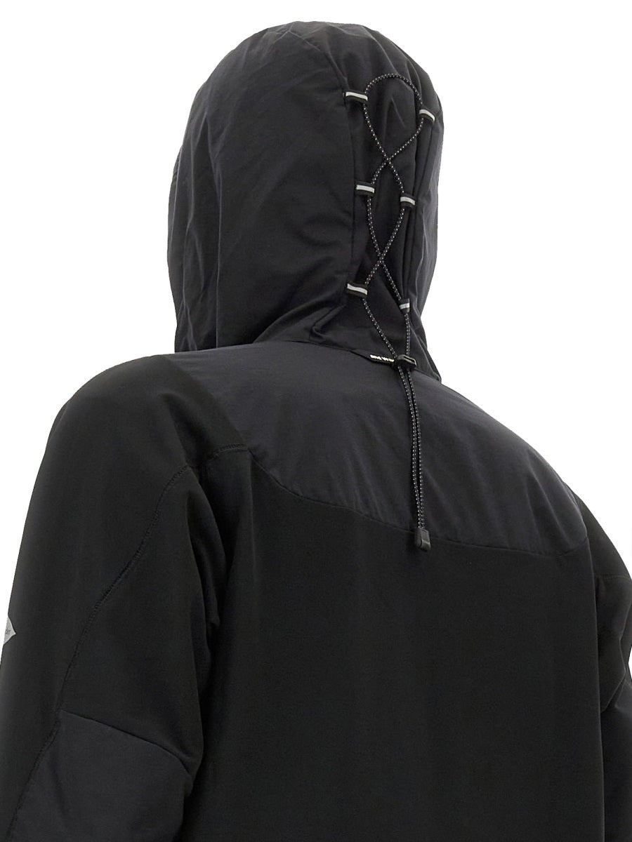 And Wander Hooded Nylon Jacket — Black