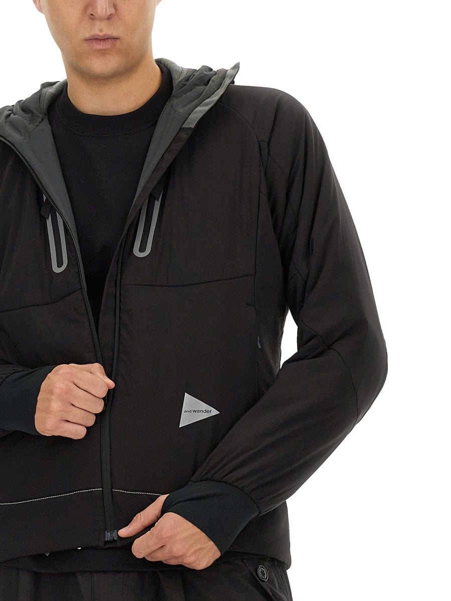And Wander Alpha Air Sweatshirt — Black