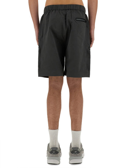 Alpha Industries Laser Cut Polyester Bermuda Shorts 140223187007671104041220 men's shorts in gray, product photo 1