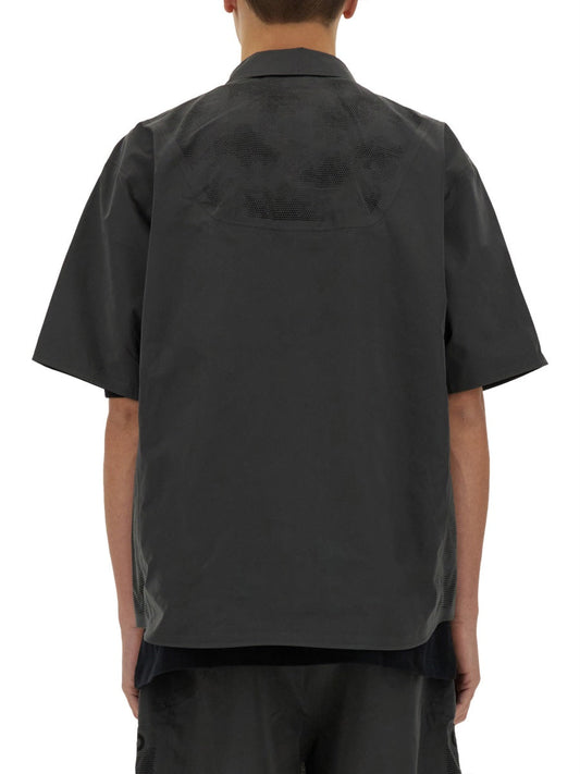 Alpha Industries Laser-Cut Polyester Shirt 140222187004983882101376 men's shirt in gray, product photo 1