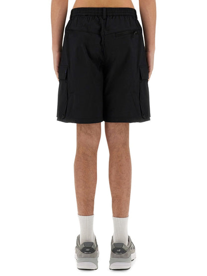 Alpha Industries Cotton-Blend Cargo Shorts 140223187007673890670355 men's shorts in black, product photo 1