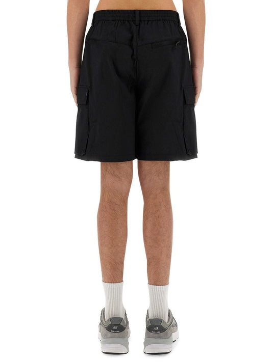 Alpha Industries Cotton-Blend Cargo Shorts 140223187007673890670355 men's shorts in black, product photo 1