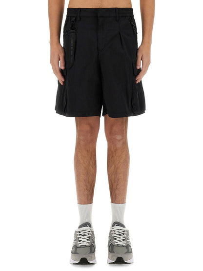 Alpha Industries Cotton-Blend Cargo Shorts 140223187007673890670355 men's shorts in black, product photo 2