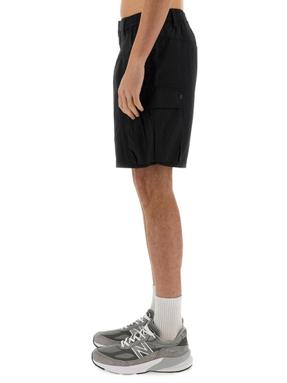 Alpha Industries Cotton-Blend Cargo Shorts 140223187007673890670355 men's shorts in black, product photo 4