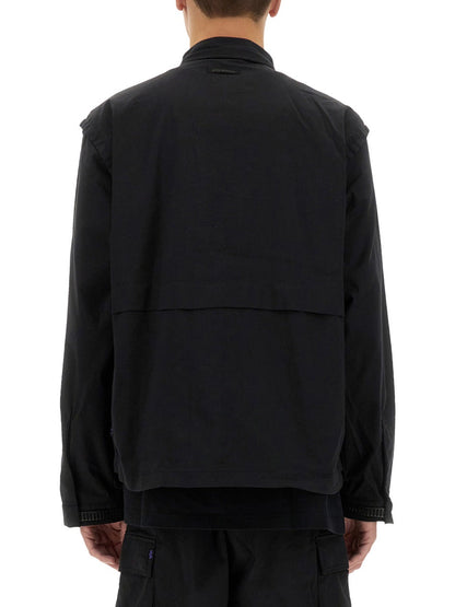 Alpha Industries Utility Cotton-Nylon Blend Overshirt 140224187004833486843887 men's overshirt in black, product photo 1