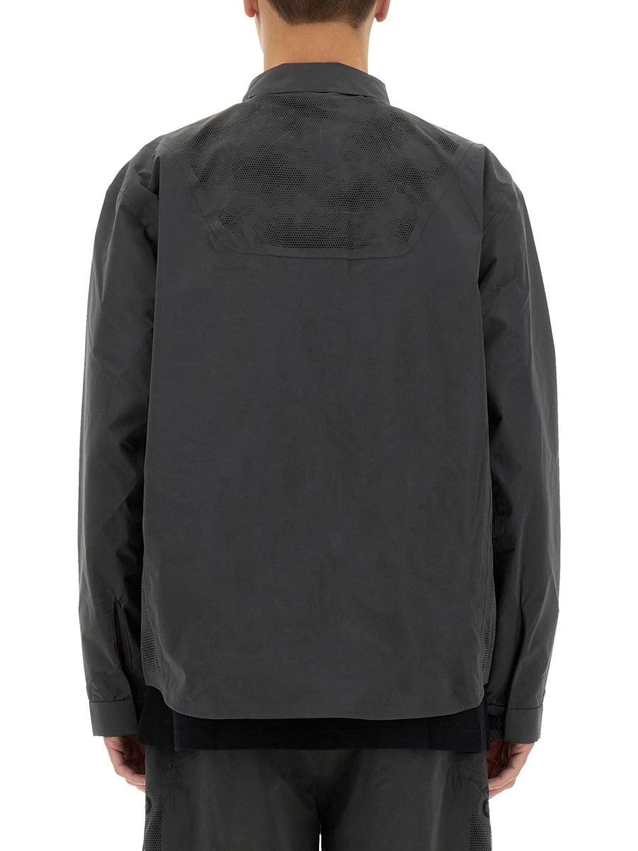 Alpha Industries Laser-Cut Polyester Shirt 140223187004984087796735 men's shirt in gray, product photo 1