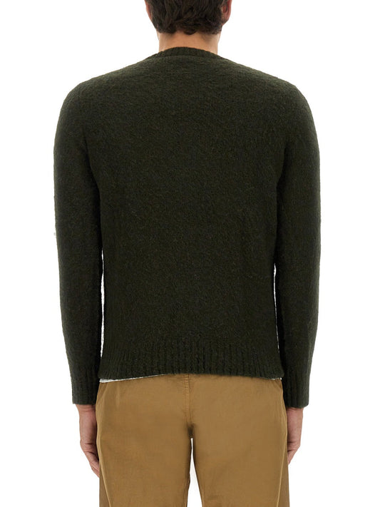 Aspesi Wool Jersey Sweater — Green