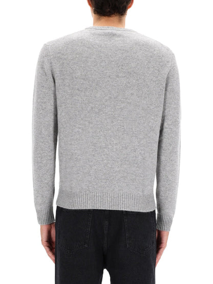 Aspesi Cashmere Knitted Sweater — Gray