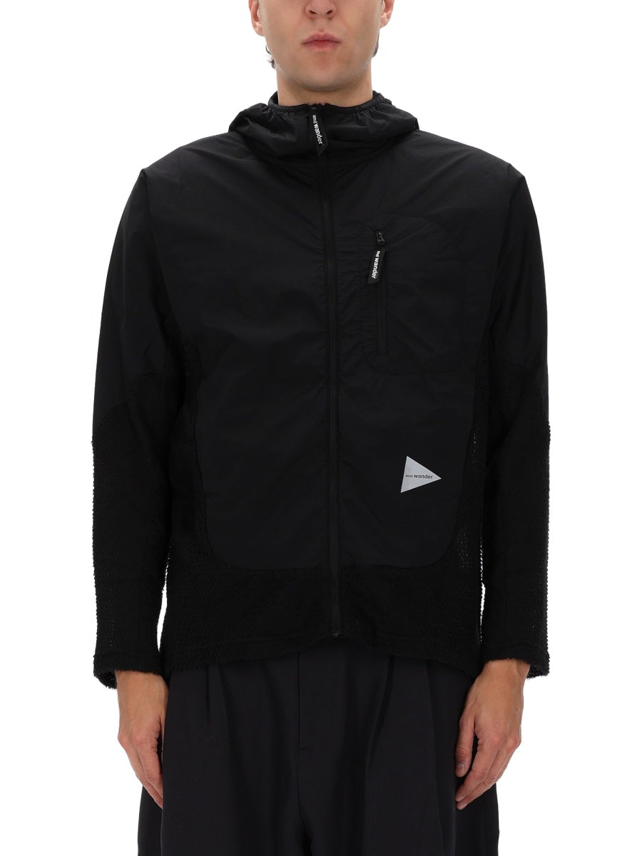 And Wander Polyester Jacket — Black