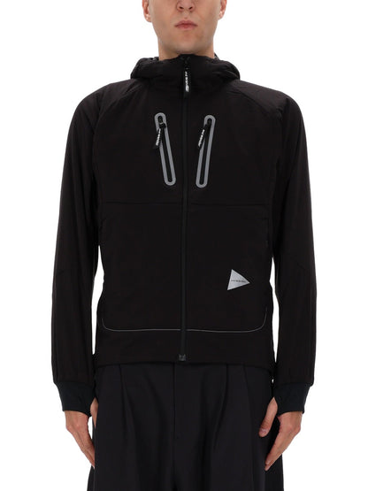 And Wander Alpha Air Jacket — Black
