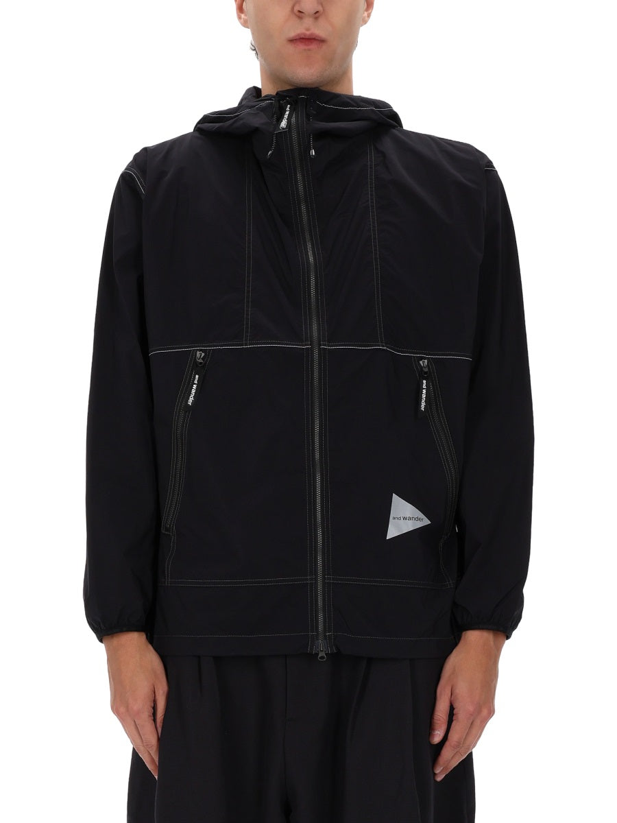 And Wander Nylon Jacket — Black