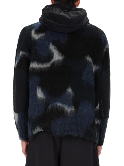 And Wander Zipper Hooded Sweater — Black