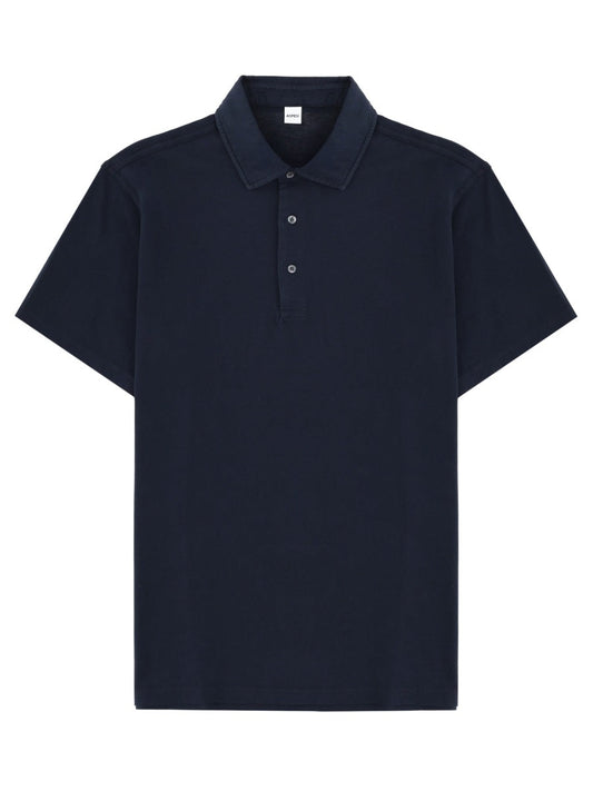 Aspesi Cotton Polo Shirt — Blue