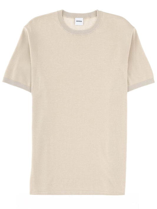 Aspesi Cotton T-Shirt — Beige