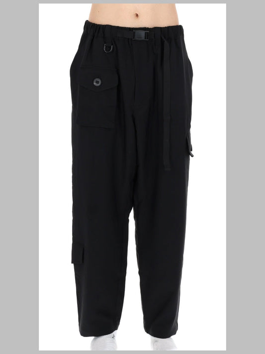 Adidas Technical Fabric Cargo Trousers — Black