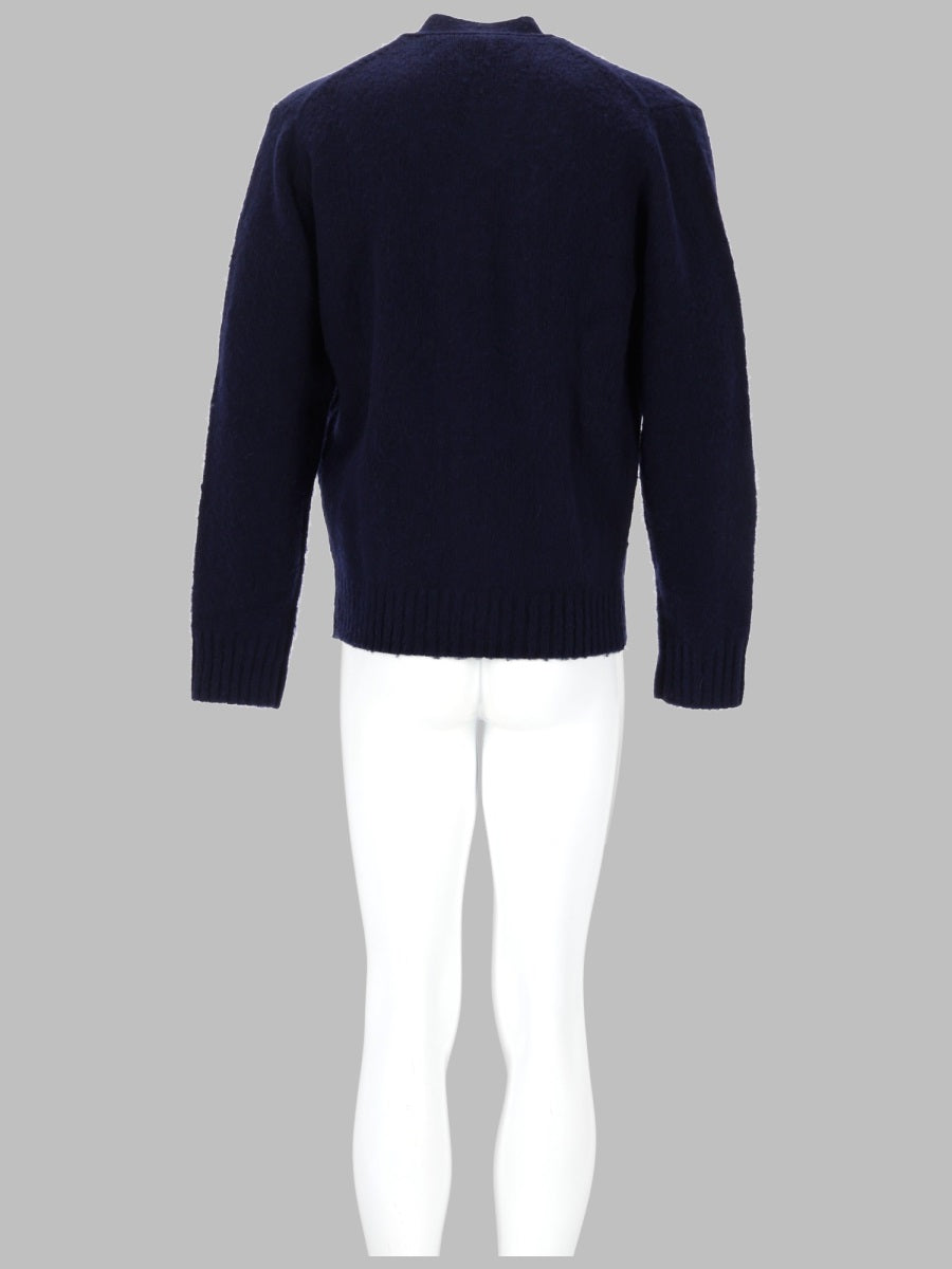 Aspesi Knitted Cardigan — Blue