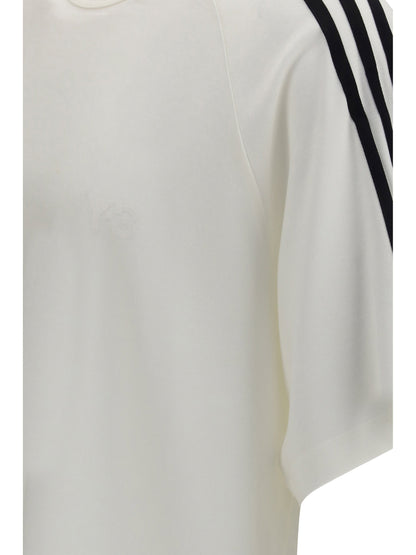 Adidas 3-Stripes with Metallic Thread T-Shirt — White