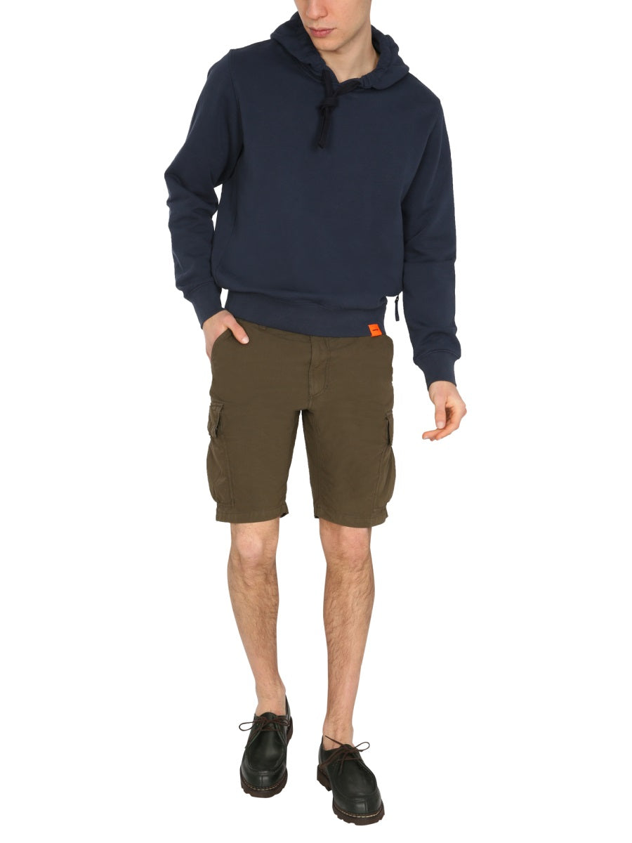 Aspesi Cotton Cargo Shorts — Green