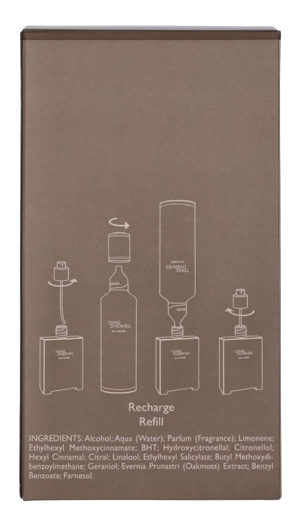 Hermes Terre d'Hermes Eau Givree for Men Eau de Parfum Spray, 3.4 Ounce (Refillable)