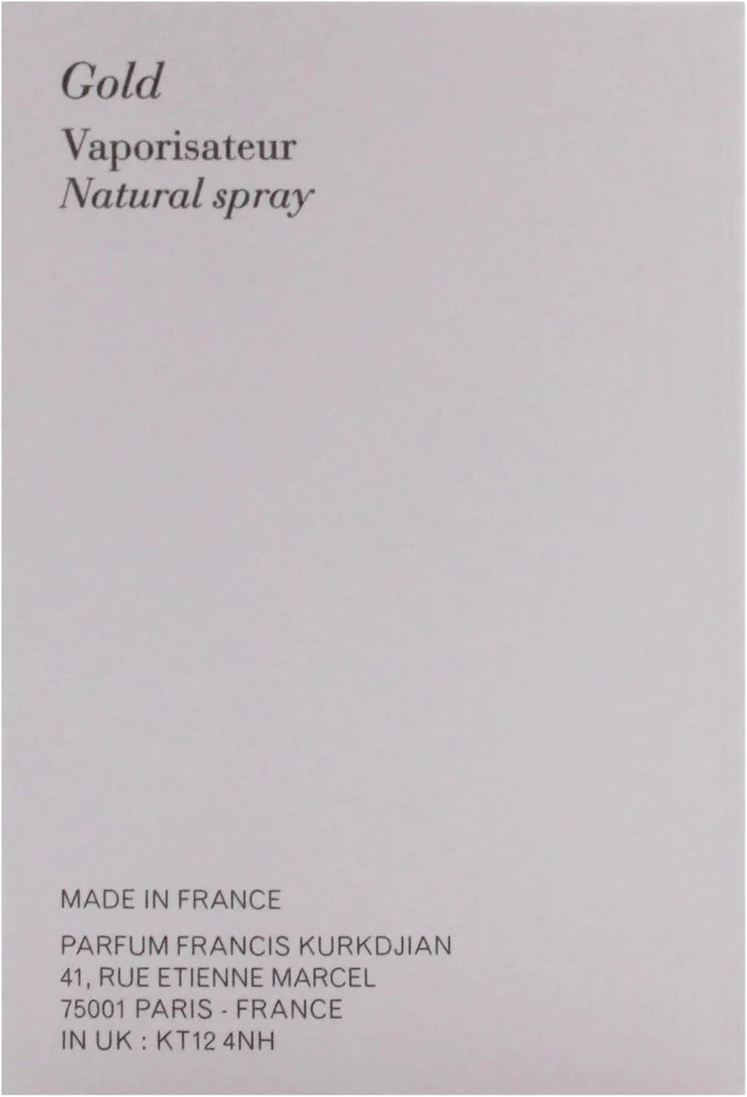 Maison Francis Kurkdjian Gentle Fluidity Gold Unisex Eau de Parfum 2.4 oz