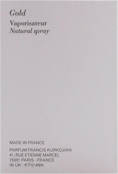 Maison Francis Kurkdjian Gentle Fluidity Gold Unisex Eau de Parfum 2.4 oz