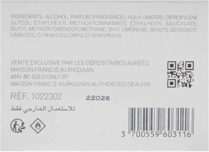 Maison Francis Kurkdjian Baccarat Rouge 540 Unisex Eau de Parfum 2.4 oz / 70ml
