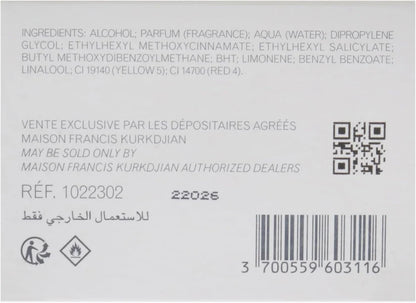 Maison Francis Kurkdjian Baccarat Rouge 540 Unisex Eau de Parfum 2.4 oz / 70ml