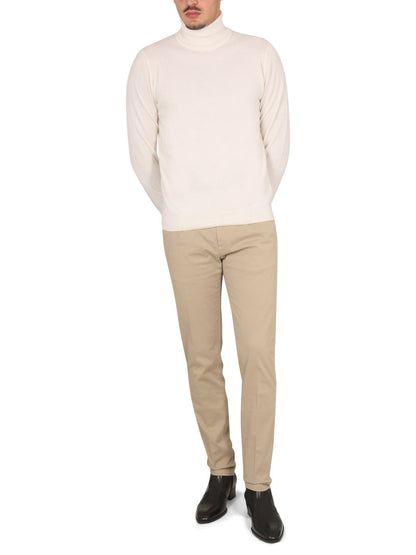 Aspesi 100% Cashmere Turtleneck Sweater — Beige