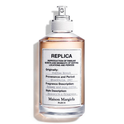 Maison Margiela Replica Coffee Break Warm Fougere Fragrance - 3.4 Fl Oz | Eau de Toilette with Arabica Beans, Milk Mousse & Lavender - Long Lasting - Vibrant Unisex Scent Perfect in Winter & Everyday