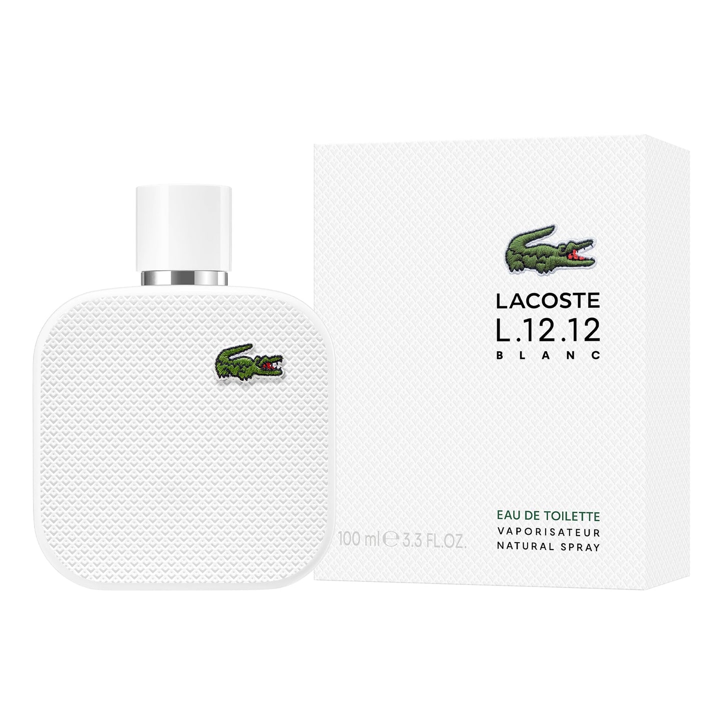 Lacoste - L.12.12 Blanc Eau de Toilette - Men's Fragrance - Woody Aromatic - With notes of Grapefruit, Tuberose & Vetiver