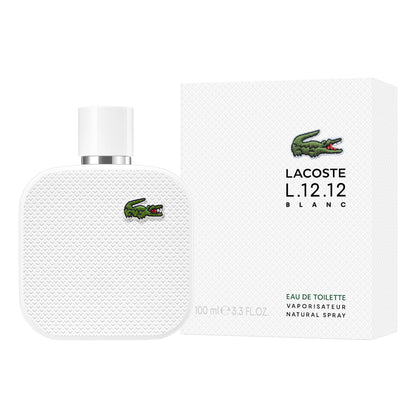 Lacoste - L.12.12 Blanc Eau de Toilette - Men's Fragrance - Woody Aromatic - With notes of Grapefruit, Tuberose & Vetiver