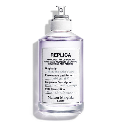 Maison Margiela Replica When the Rain Stops - Fresh Dewy Unisex Fragrance | Eau de Toilette with Aquatic Accord, Isparta Rose & Patchouli Bali - Long Lasting - Earthy Unisex Scent Perfect for Everyday