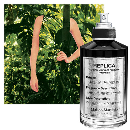 Maison Margiela Replica Soul of the Forest Woody Perfume - 3.4 Fl Oz | Eau de Parfum with Cedarwood, Patchouli & Moss Accord - Long Lasting - Evocative Unisex Scent Perfect for Everyday