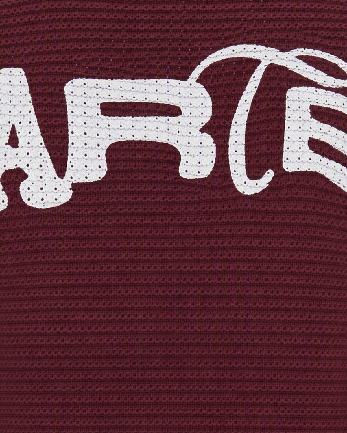 Arte Antwerp Ribbed Cotton Sweater — Burgundy