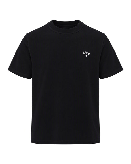 Arte Antwerp Embroidered Logo T-Shirt — Black