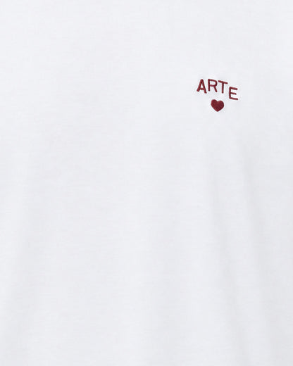 Arte Antwerp Embroidered Logo T-Shirt — White